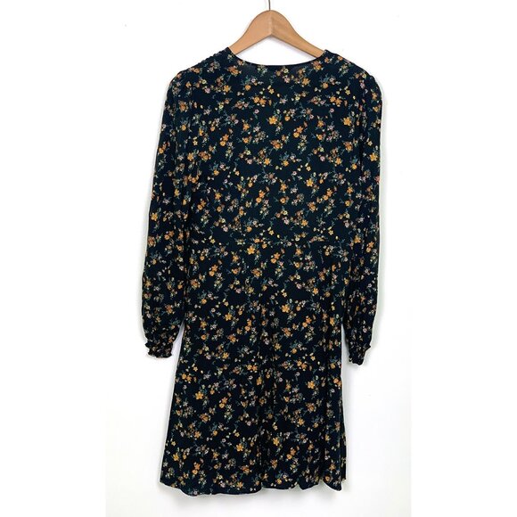 Uniqlo Printed V-Neck Long-Sleeve Flare Mini Dress - Picture 8 of 11